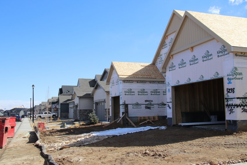 Construction in the Willow Bend neighborhood in north Thornton, where there have been reported issues with the metro district there. The city of Thornton is looking to revise the city's rules for metro districts.